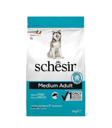 Schesir cane Medium Adult Mantenimento ricco in pesce 3 kg