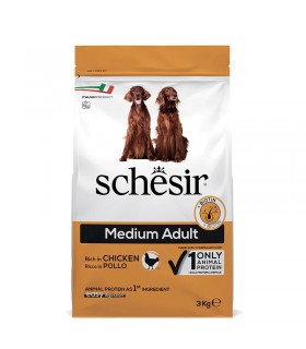 Schesir cane Medium Adult Mantenimento ricco in pollo 3 kg