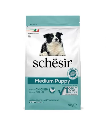 Schesir cane puppy Medium Adult ricco in pollo 3 kg
