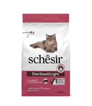 Schesir gatto adult Sterilized & light con prosciutto 1,5 kg