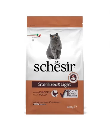 Schesir gatto adult Sterilized & light ricco in pollo 400 gr