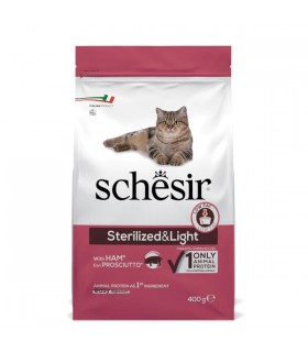 Schesir gatto adult Sterilized & light con prosciutto 400 gr
