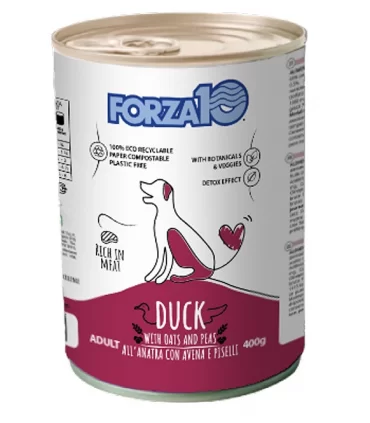 Forza 10 cane adult mantenimento anatra con avena e piselli 400 gr