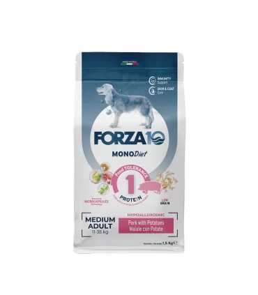 Forza 10 cane mono diet adult medium maiale con patate 1,5 kg