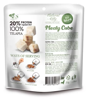 Natural Kitty cubetti di tilapia 50 gr