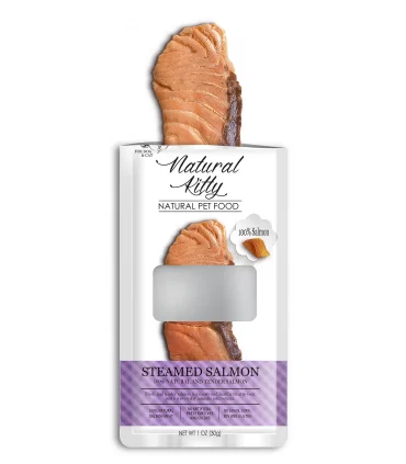 Natural kitty salmone al vapore 25 gr