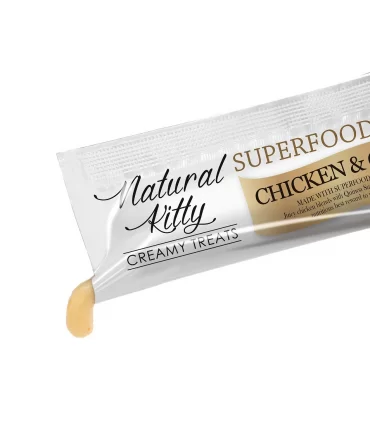 Natural kitty cremosi con pollo e quinoa 4x12 gr
