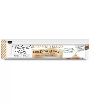 Natural kitty cremosi con pollo e quinoa 4x12 gr