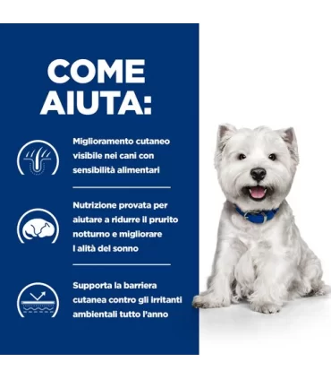 Hill's Prescription Diet Cane Derm Complete Mini Skin Care & Food Sensitivities 1 kg