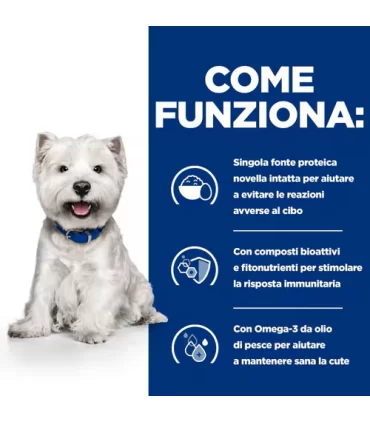 Hill's Prescription Diet Cane Derm Complete Mini Skin Care & Food Sensitivities 1 kg