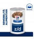 Hill's Prescription Diet cane food sensitivities z/d lattina 370 gr