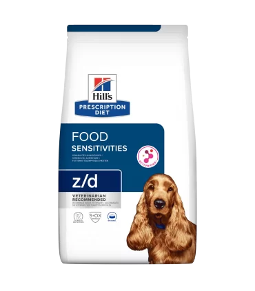 Hill's Prescription Diet cane food sensitivities z/d 10 kg