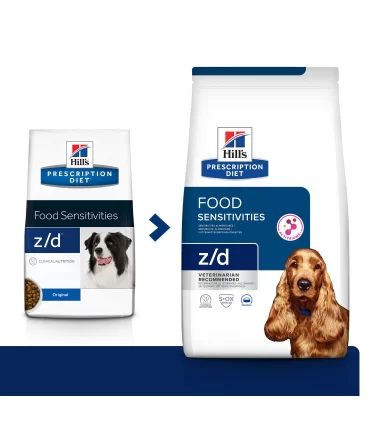 Hill's Prescription Diet cane food sensitivities z/d 10 kg