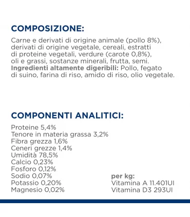 Hill's Prescription Diet cane Gastrointestinal biome spezzatino pollo verdure 354 gr