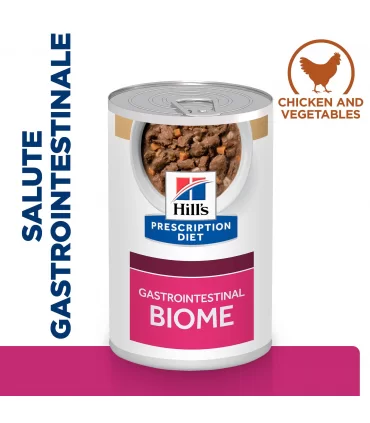 Hill's Prescription Diet cane Gastrointestinal biome spezzatino pollo verdure 354 gr