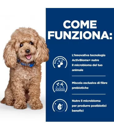 Hill's Prescription Diet Cane mini gastrointestinal biome digestive fibre care pollo 1 kg