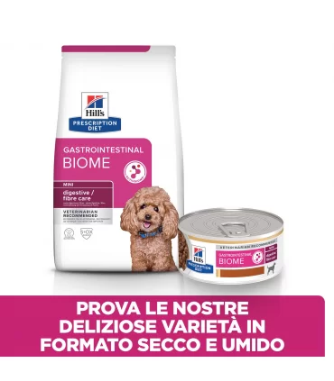 Hill's Prescription Diet Cane mini gastrointestinal biome digestive fibre care pollo 1 kg