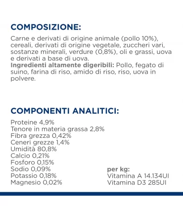 Hill's Prescription Diet cane digestive care i/d spezzatino con pollo e verdure aggiunte 354 gr