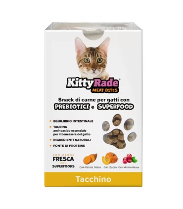Kittyrade meat bites tacchino 100 gr