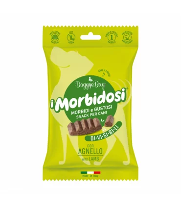 DoggyeBag i Morbidosi snack morbidi e divisibili con agnello 90 gr