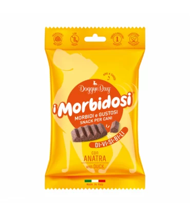 DoggyeBag i Morbidosi snack morbidi e divisibili con anatra 90 gr