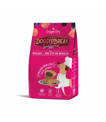 Doggyebreak snacks ripieni con maiale e frutti di bosco 180 gr