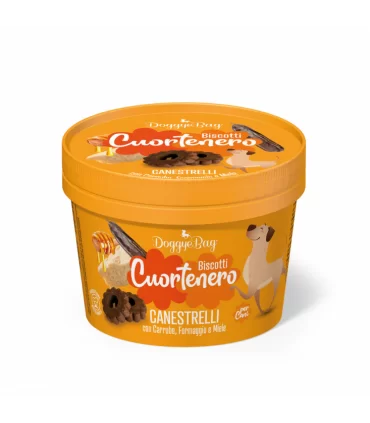 DoggyeBag Cuortenero biscotti teneri canestrelli carrube formaggio e miele 150 gr