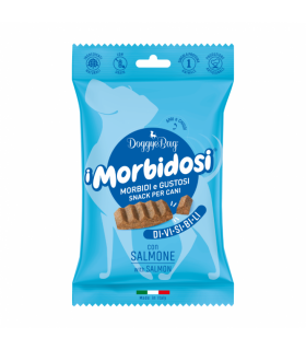 DoggyeBag i Morbidosi snack morbidi e divisibili con salmone 90 gr