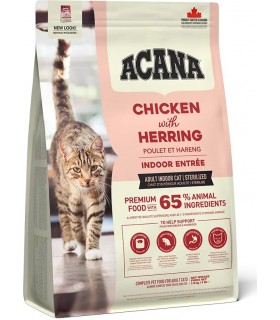 Acana gatto adult chicken with herring indoor entree 1,8 kg