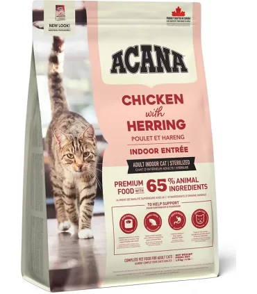Acana gatto adult chicken with herring indoor entree 1,8 kg