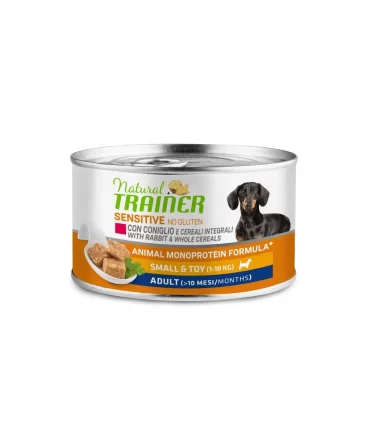 Natural trainer Sensitive cane No Gluten Small&Toy Adult con coniglio 150 gr