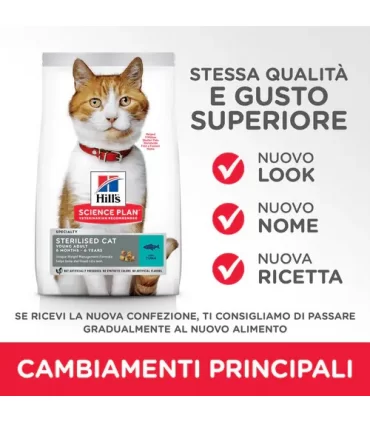 Hill's Science Plan gatto young adult sterilised tonno 7 kg