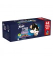 FELIX LE GHIOTTONERIE Multipack Jelly Gatto con Pollo Manzo Salmone e Tonno 44x85 gr