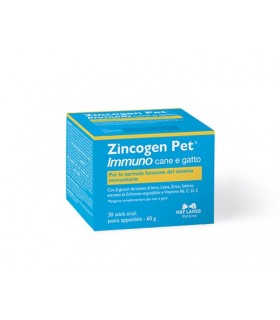 Nbf lanes zincogen pet immuno cane gatto 30 stick orali