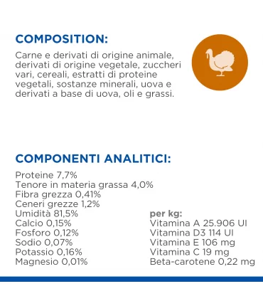 Hill's Science Plan Gatto adult tacchino busta 85 gr