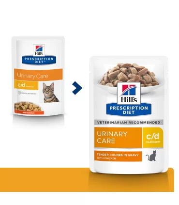 Hill's Prescription Diet Gatto c/d multicare pollo 12 buste 85 gr