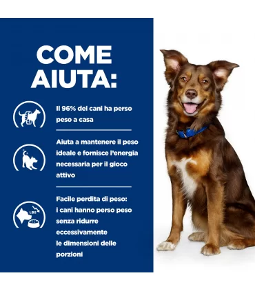 Hill's Prescription Diet cane metabolic weight loss & maintenance agnello e riso 1,5 kg