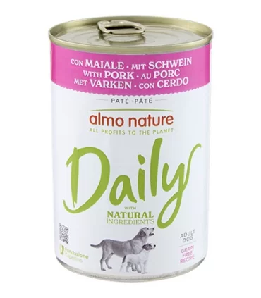 Almo nature daily menu cane con maiale 400 gr