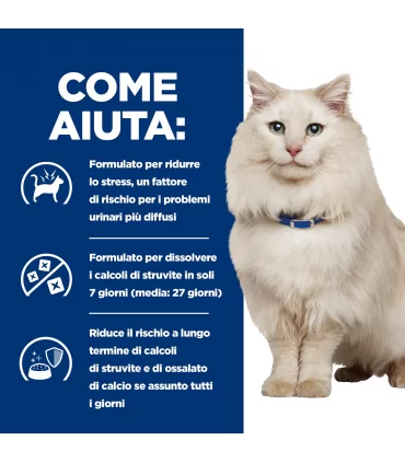Hill's Prescription Diet gatto c/d urinary care multicare stress 12 buste 85 gr pollo