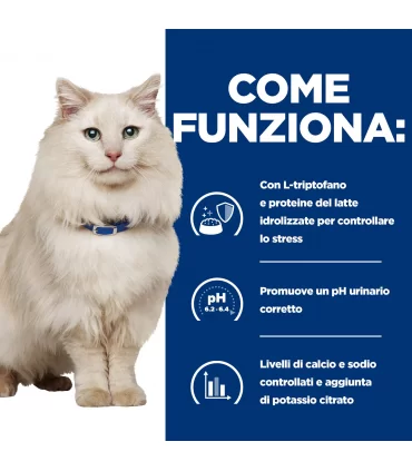 Hill's Prescription Diet gatto c/d urinary care multicare stress salmone 12 buste 85 gr