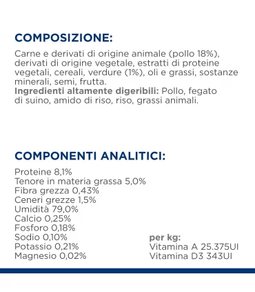Hill's Prescription Diet gatto i/d digestive care pollo e vegetali 82 gr