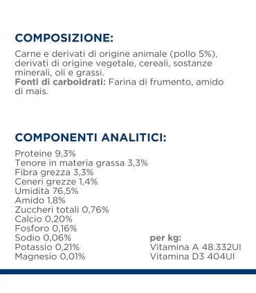 Hill's Prescription Diet gatto multi benefit w/d lattina 156 gr