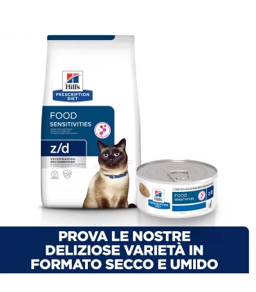 Hill's Prescription Diet Gatto z/d food sensitivities lattina 156 gr