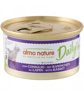Almo nature daily gatto adult mousse con coniglio 85 gr