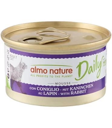 Almo nature daily gatto adult mousse con coniglio 85 gr