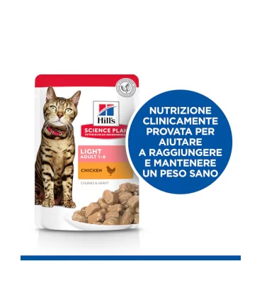Hill's Science Plan Gatto Adult Light Pollo busta 85 gr