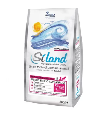 Siland one protein cane puppy medium large pesce riso agrumi 3 kg