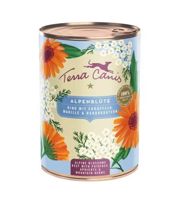 Terra Canis Flower Alpine Manzo 400 gr