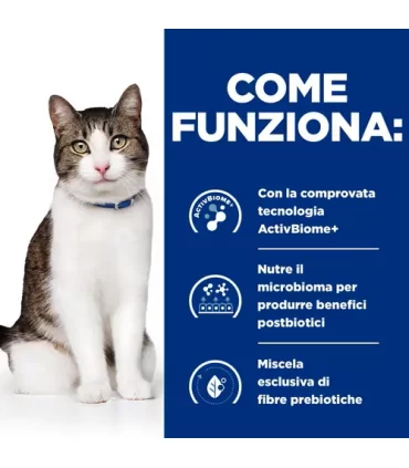 Hill's Prescription Diet Gatto Gastrointestinal biome digestive fibre care stress pollo 3 kg