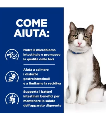 Hill's Prescription Diet Gatto Gastrointestinal biome digestive fibre care stress pollo e verdure 82 gr